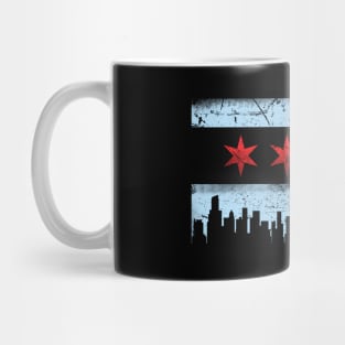 Chicago Flag Skyline Mug